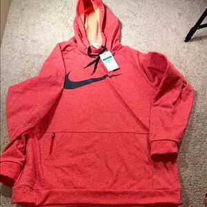 Men’s NWT Nike Hoodie FD5097-657 Therma Fit with Big chest Logo